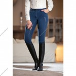  Bryczesy HKM- Glorenza Denim -pe³en lej silikonowy