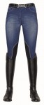 Bryczesy - Summer Denim - Lej kolanowy ALOS - HKM Basics