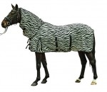 Derka HKM przeciw muchom z kapturem - Zebra - z pasem krzy¿owym